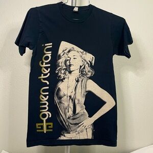 Tultex black 2007 Gwen Stefani The Sweet Escape Tour graphic band tee sz S